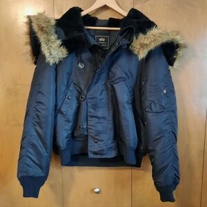 Men's Alpha Industries N-2B Heavy Flying Jkt w/Attached Hood Vintage